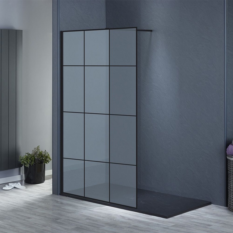 Ai8 Wetroom Panel W1000mm - Black Matrix