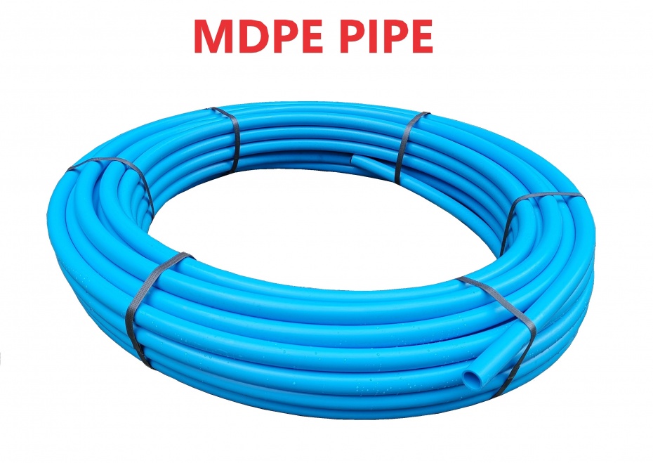 MDPE 32mm x 25M Pipe Coil BLUE