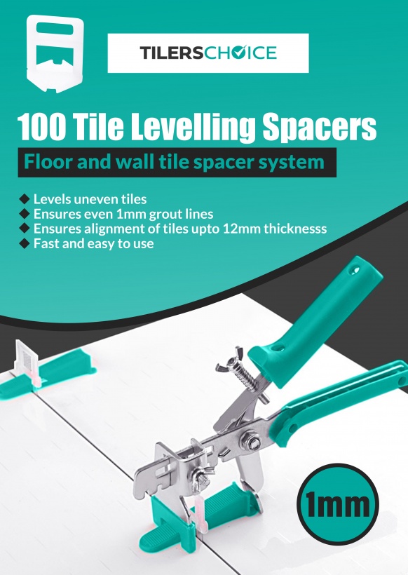 Tilers Choice 100 1MM Levelling Spacers