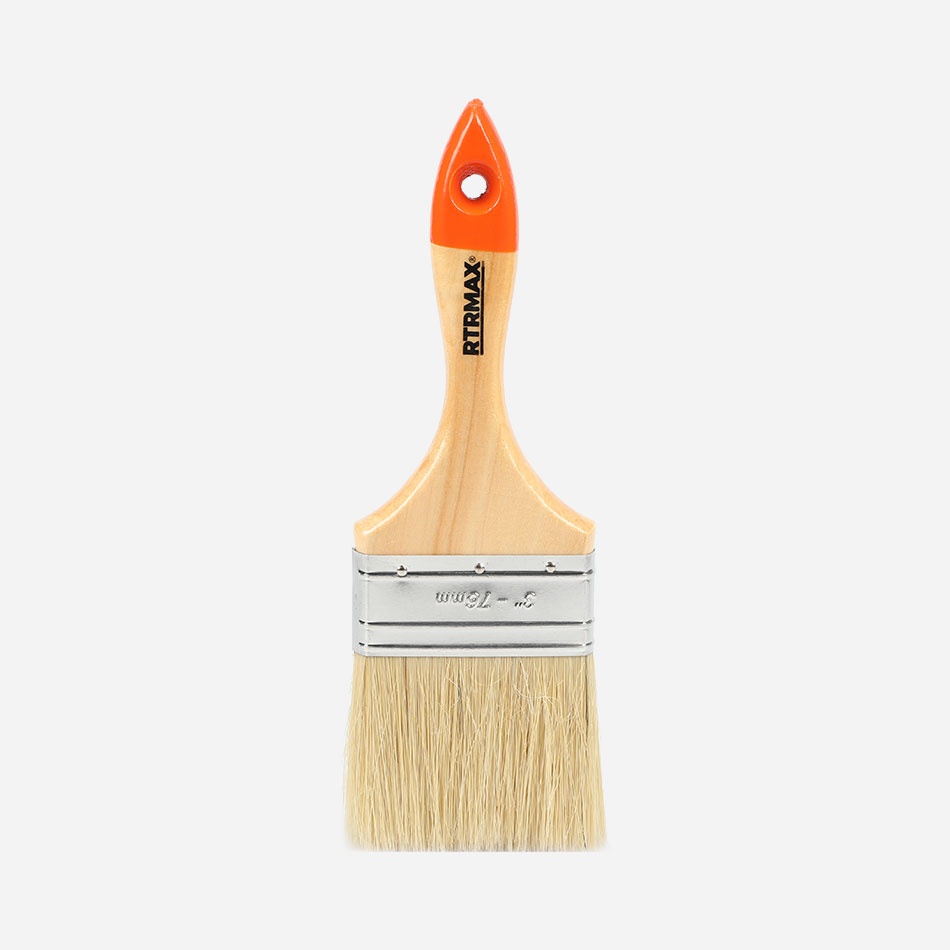 RTRMAX PAINT BRUSH WITH WOODEN HANDLE 1 INCH