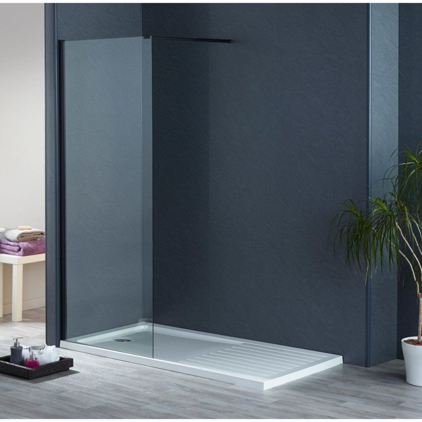 Ai8 Wetroom Panel W1100mm - Black
