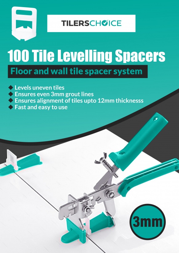 Tilers Choice 100 3MM Levelling Spacers