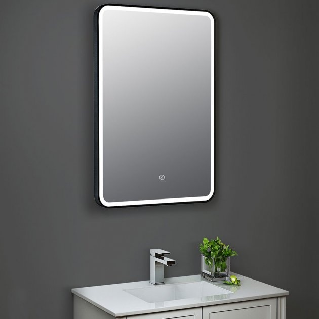 Hudson Reed Black Framed Bathroom Mirror 700mm x 500mm