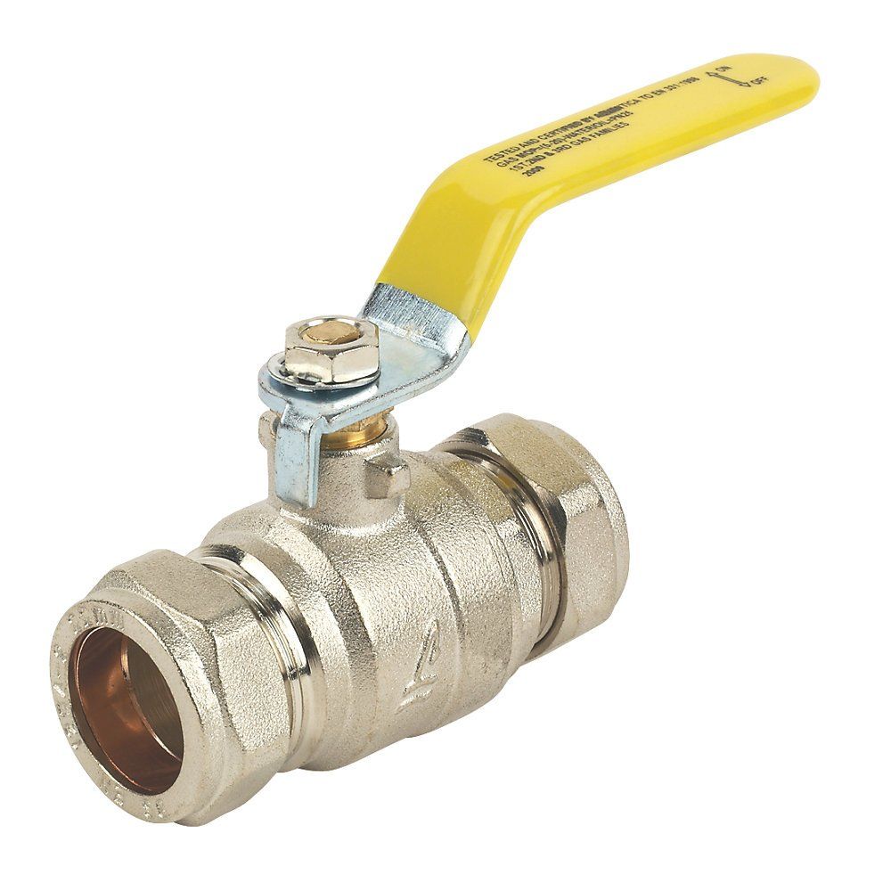 28mm Yellow Compression Lever Valve For Gas
