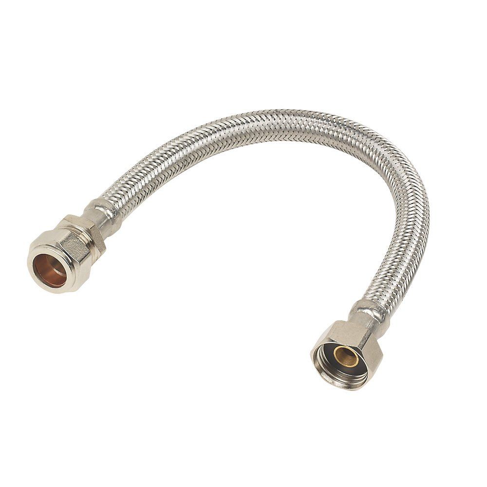 Compression Flexible Tap Connector 15mm x 1/2 300mm