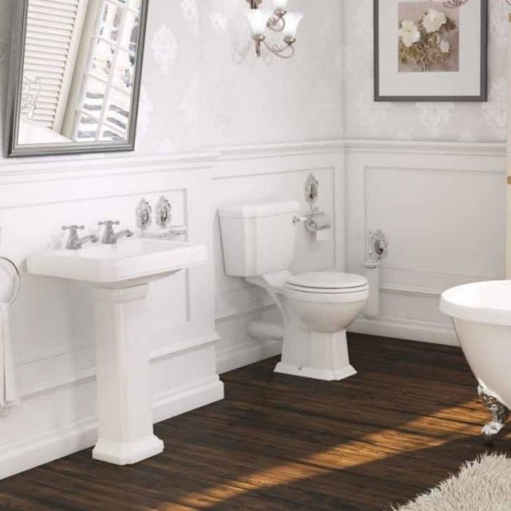 Kartell Astley WC Pan, Cistern and Mouldwood Soft Close Seat
