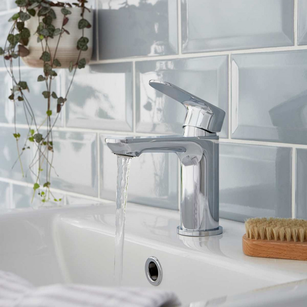 Kartell Mirage Mono Basin Mixer with Click Clack Waste