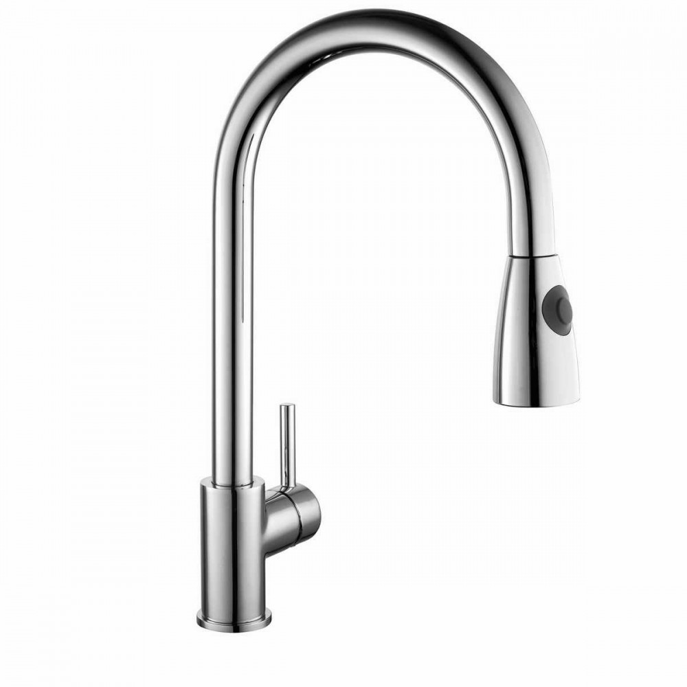 Kartell Pull Out Kitchen Sink Mixer Tap in Chrome