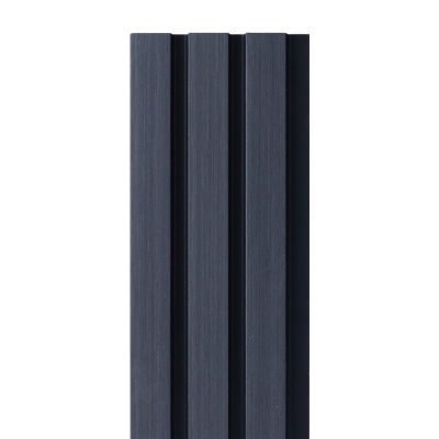 Charcoal Black 3D Slat Wall Cladding Panel Waterproof