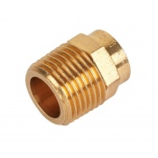 End Feed Male Iron Coupler 22mm x 3/4