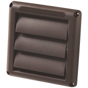 Dryer 4 Inch Brown Plastic Louvered Vent