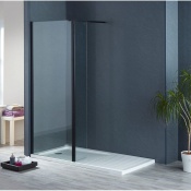 Ai8 Flipper Panel W300mm to Suit 8mm Wetroom - Black