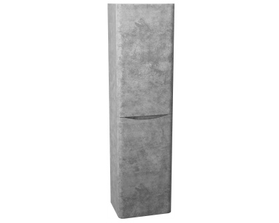 Moyo 400mm Wall Hung Tallboy Storage Unit - Concrete Grey