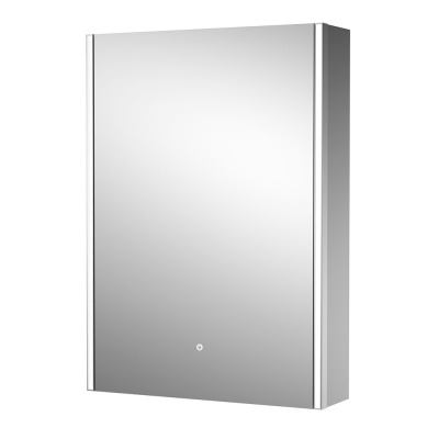 Hudson Reed Meloso LED Touch Sensor Mirror Cabinet with Shaver Socket 500mm x 700mm