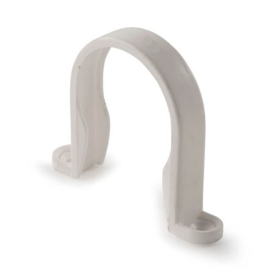 White 50mm Solvent Waste Pipe Clip