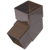 DOWNPIPE Square 65mm 112D Offset Bend Brown