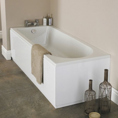NUIE Barmby Single Ended Rectangular Acrylic Bath 1800 x 800mm