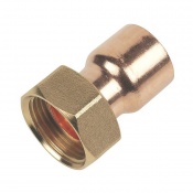 End Feed Straight Tap Connector 22mm x 3/4