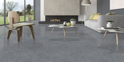 600 x 1200 Matrix Quartz Grey Gloss Glazed Vitrified Porcelain Floor and Wall Tile
