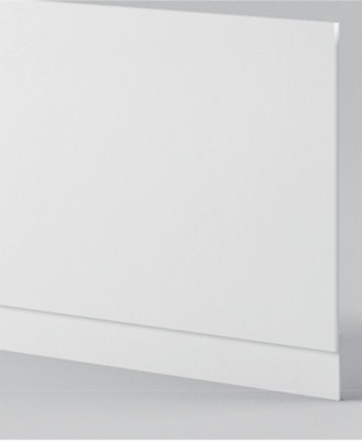 Akka 700mm PVC Waterproof Bath Panel End Gloss White  - NORD DESIGN