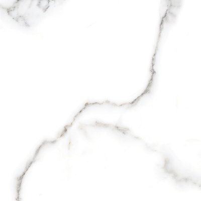 800 x 800 Carrara White Marble Effect Gloss Glazed Vitrified Porcelain Tile