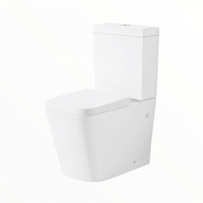Danska Close Coupled Square Rimless Toilet And Soft Close Seat