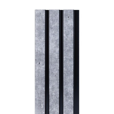 Denim Grey 3D Slat Wall Cladding Panel Waterproof