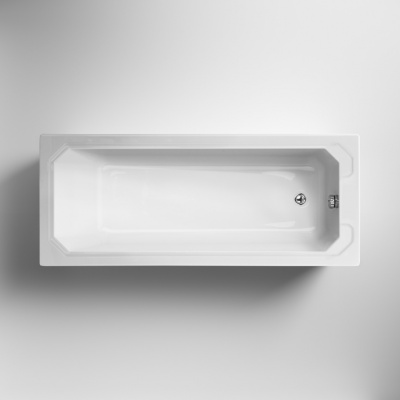 NUIE Ascott Art Deco Single Ended Lucite Acrylic Bath 1800mm x 800mm