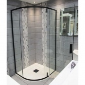 Ai6 Pivot Door Quadrant Shower Enclosure 900mm x 900mm - Black