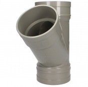 DURA/ 110MM Solvent Soil 45D Single Equal Branch  TS / Olive Grey