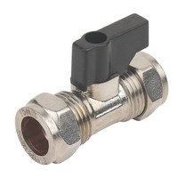 15mm Chrome Plated Isolating Valve with Lever