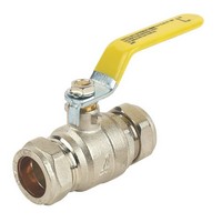 15mm Yellow Compression Lever Valve For Gas
