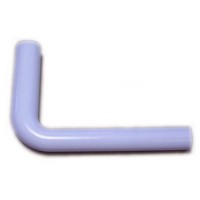 White Concealed Cistern Flush Pipe 50mm - 41mm