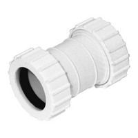White 40mm Universal Waste Connector