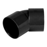 Black 40mm Solvent 135 Degree Bend