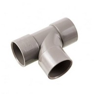 Grey 32mm Solvent 90 Degree Tee