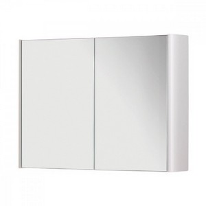 Kartell Options 800mm 2-Door Mirror Cabinet - White