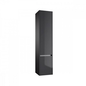 Kartell City Wall Mounted Tall Unit in Storm Grey Gloss