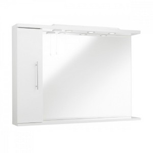 Kartell Encore 1050mm Mirror with Side Cabinet & Lights