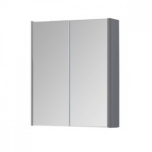 Kartell Options 500mm 2-Door Mirror Cabinet - Basalt Grey