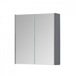 Kartell Options 600mm 2-Door Mirror Cabinet - Basalt Grey