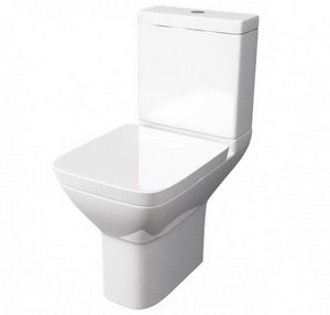 Kartell Project Square WC Pan, Cistern and Soft Close Seat