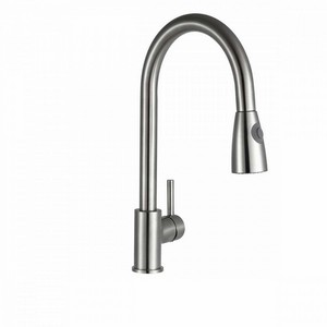 Kartell Pull Out Kitchen Sink Mixer Tap in Brushed Steel