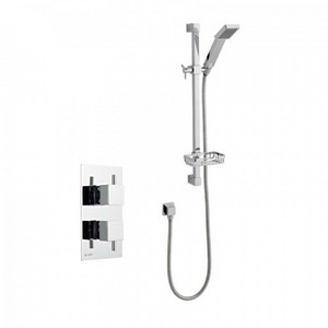 Kartell Pure Thermostatic Concealed Shower with Adjustable Slide Rail Kit