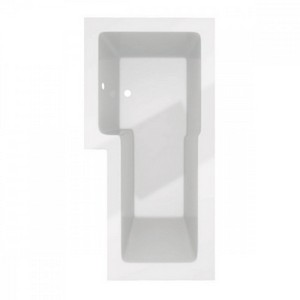 Tetris Square Shaped Shower Bath 1600 x 850mm Left Hand