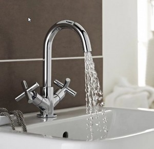 Kartell Times Mono Basin Mixer with Click Waste